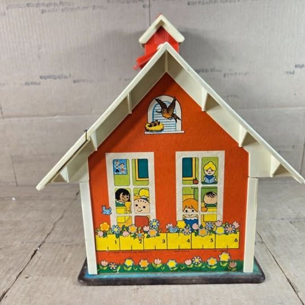 Vintage Fisher Price Little People Family School House, Students & Accessories - Picture 11 of 14